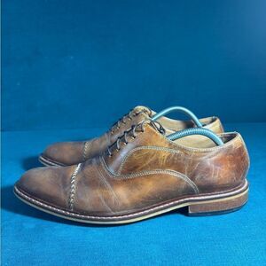 Joseph Abboud Brown Leather Cap Toe Oxford Dress Shoes Men’s Size 10M